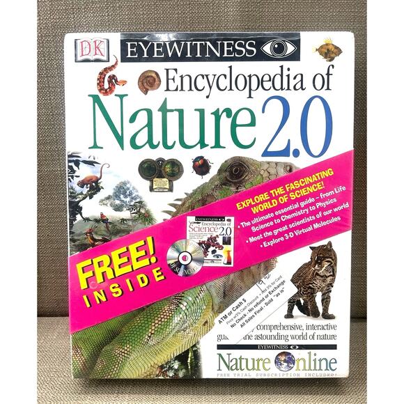Dorling Kindersley Other - DK Eyewitness Encyclopedia of Nature 2.0 PC Mac Big Box Sealed 1997 CD-ROM NOS